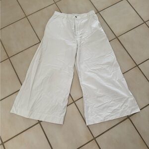 Solid & Striped Wide-Leg White Pants XL